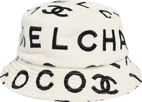 chanel bucket hat white